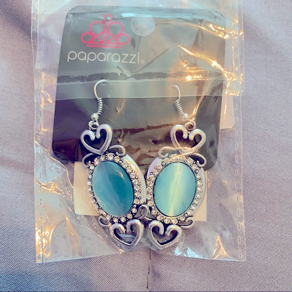 Blue and Silver Earrings